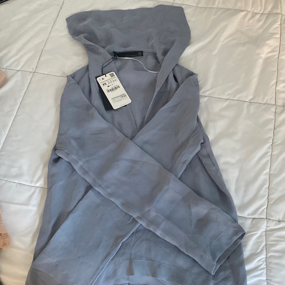 NWT delicate long sleev Zara blouse, XS